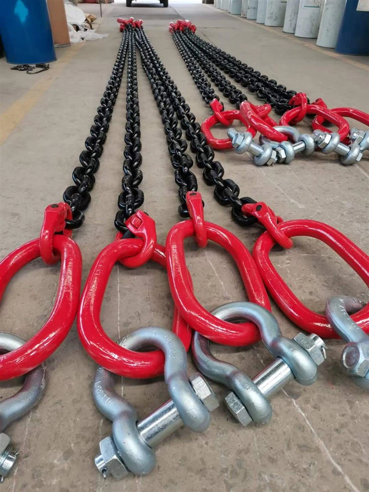 Four Legs G80 G100 Lifting Chain Sling Hook Chain For Link Lifting Chain Rigging